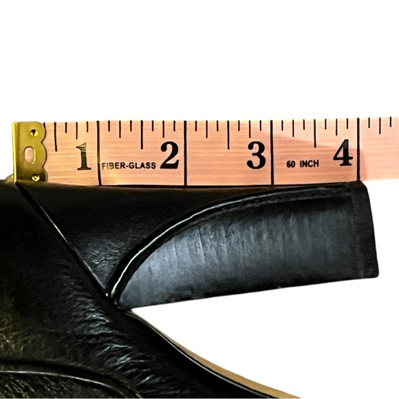 𝐂𝐨𝐥𝐞 𝐇𝐚𝐚𝐧 Over the Knee Black Pebbled Leather Boot Size 5 - Picture 4 of 10